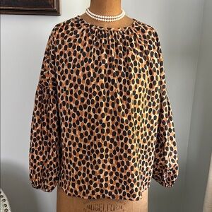 Kate Spade Animal Print Blouse